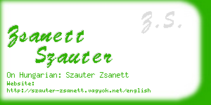 zsanett szauter business card